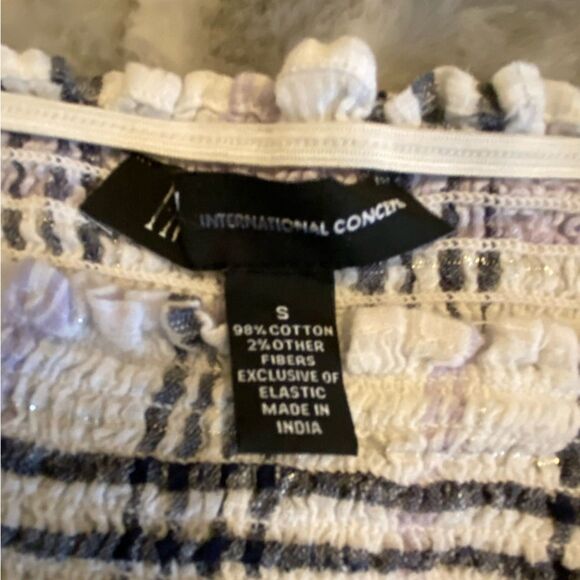 INC International Concepts fitted plaid crop top NWOT juniors size S. - Picture 3 of 10